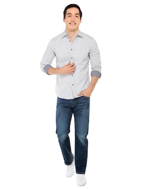 Jeans straight Levi's 505 lavado obscuro para hombre