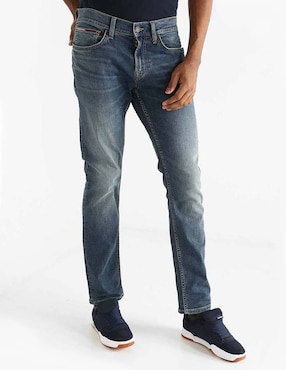 Tommy Jeans Slim Lavado Stone Wash Para Hombre