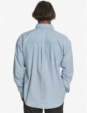 Camisa casual Quiksilver de algodón manga larga para hombre