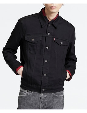 Chamarra casual Levi's de algodón con bolsillos para hombre