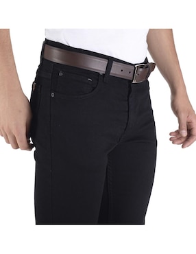 Jeans straight Yale lavado obscuro para hombre