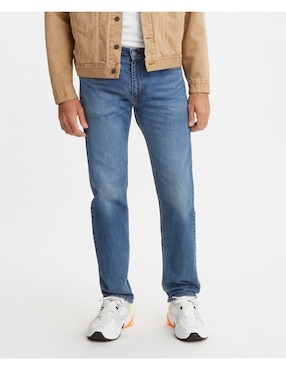 Jeans Straight Levi's 505 Lavado Claro Para Hombre