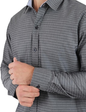Camisa de vestir Too Good de algodón manga larga para hombre