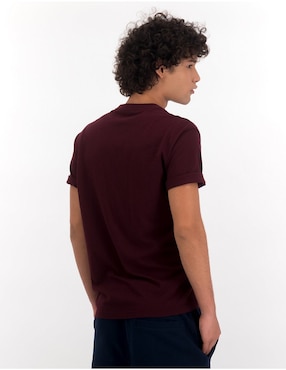 Playera American Eagle cuello henley para hombre