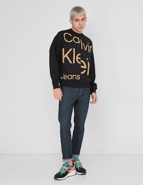 Jeans slim Calvin Klein lavado obscuro para hombre