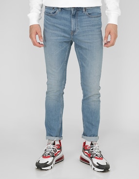 Jeans Slim Calvin Klein Lavado Claro Para Hombre