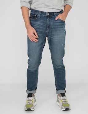 Jeans Skinny Hollister Lavado Stone Wash Para Hombre