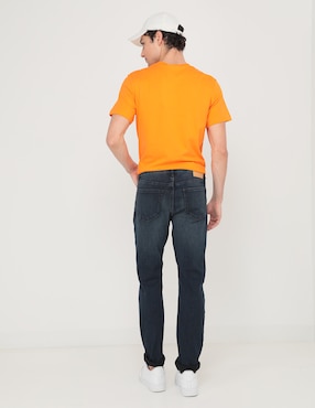 Jeans slim Calvin Klein lavado obscuro para hombre