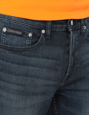 Jeans slim Calvin Klein lavado obscuro para hombre