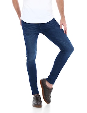 Jeans Skinny Savage Monkey Urban Jungle Lavado Stone Wash Para Hombre