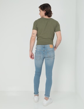 Jeans skinny Jack & Jones lavado claro para hombre