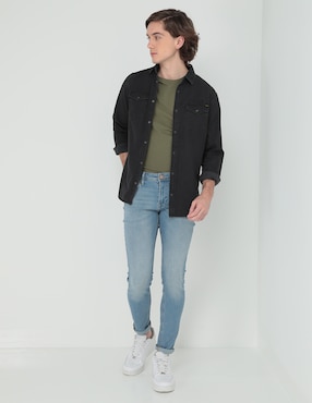 Jeans skinny Jack & Jones lavado claro para hombre