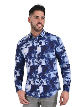 Camisa Casual Supply De Algodón Manga Larga Para Hombre