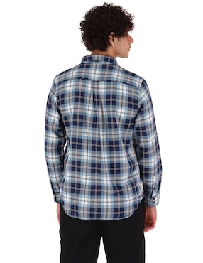 Camisa casual Vans de algodón manga larga para hombre