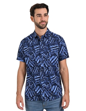 Camisa Casual Supply De Algodón Manga Corta Para Hombre