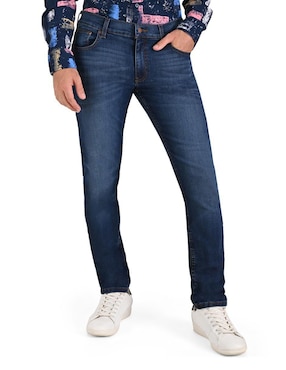 Jeans Skinny Supply Lavado Whisker Para Hombre