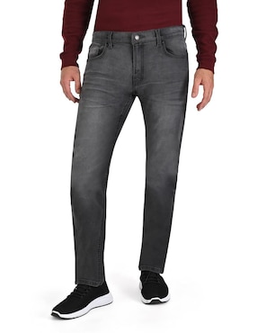 Jeans Slim Supply Lavado Whisker Para Hombre