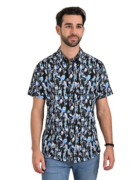 Camisa Casual Supply De Algodón Manga Corta Para Hombre