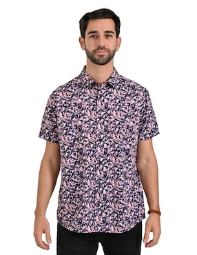 Camisa Casual Supply De Algodón Manga Corta Para Hombre