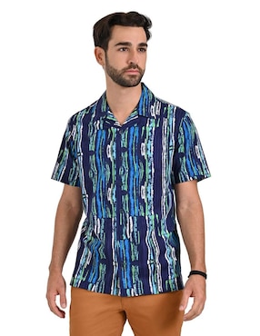 Camisa Casual Supply De Algodón Manga Corta Para Hombre