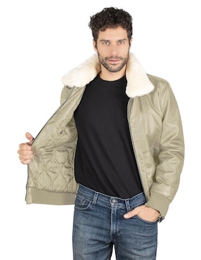 Chamarra Greenlander repelente al agua capucha desmontable para hombre