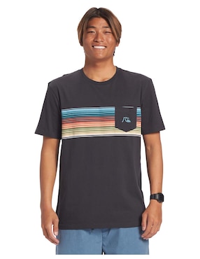 Playera Quiksilver Swell Vision Cuello Redondo Para Hombre