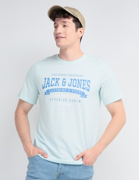 Playera Jack & Jones Cuello Redondo Para Hombre