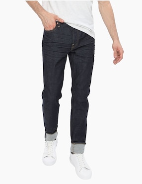 Jeans skinny American Eagle lavado obscuro corte cintura para