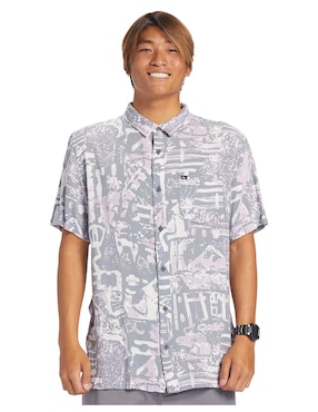 Camisa Casual Quiksilver Manga Corta Para Hombre