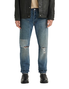 Jeans Regular Levi's 501 Lavado Desgastado Para Hombre