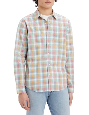 Camisa Casual Levi's De Algodón Manga Larga Para Hombre