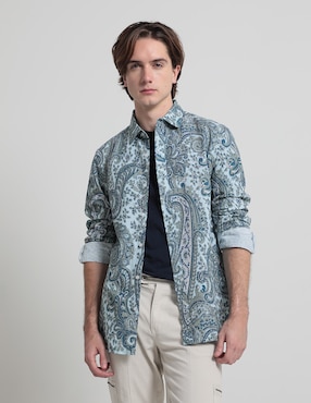 Camisa Casual That'S It De Algodón Manga Larga Para Hombre