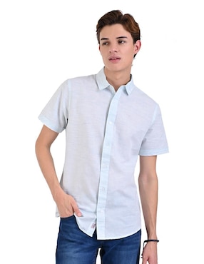 Camisa Casual Supply De Algodón Manga Corta Para Hombre