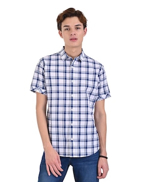 Camisa Casual Supply De Algodón Manga Corta Para Hombre