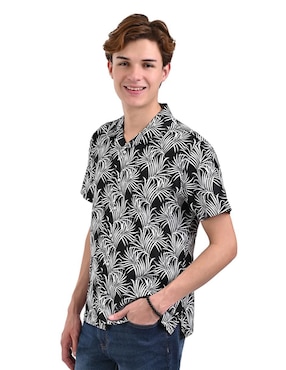 Camisa Casual Supply De Algodón Manga Corta Para Hombre