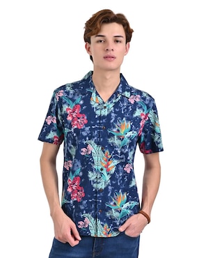 Camisa Casual Supply Manga Corta Para Hombre