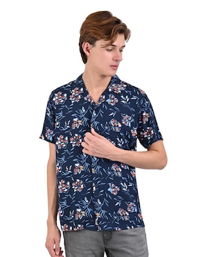 Camisa Casual Supply Manga Corta Para Hombre