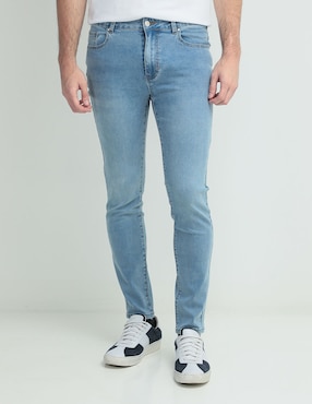 Jeans Skinny That's It Lavado Claro Para Hombre