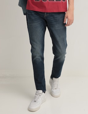 Jeans Skinny Hollister Deslavado Para Hombre