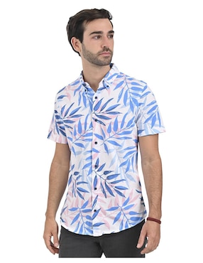 Camisa Casual Supply De Algodón Manga Corta Para Hombre