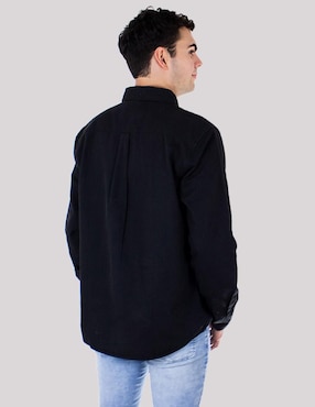 Camisa casual Buffalo Jeans David Bitton de algodón manga larga para hombre