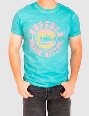 Playera Buffalo Jeans David Bitton cuello redondo para hombre
