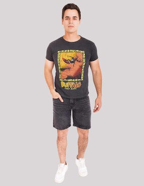 Playera Buffalo Jeans David Bitton cuello redondo para hombre