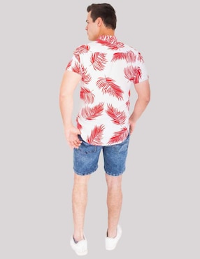 Camisa casual Buffalo Jeans David Bitton manga corta para hombre