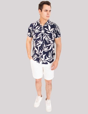 Camisa casual Buffalo Jeans David Bitton manga corta para hombre