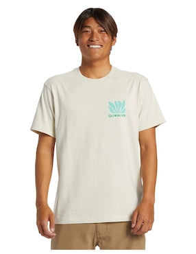 Playera Quiksilver Natural Forms Mor Cuello Redondo Para Hombre