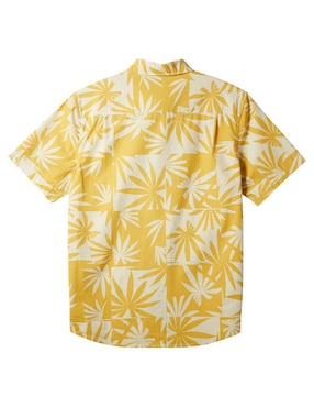 Camisa casual Quiksilver de algodón manga corta para hombre