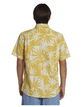 Camisa casual Quiksilver de algodón manga corta para hombre