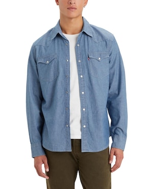 Camisa Casual Levi's De Algodón Manga Larga Para Hombre