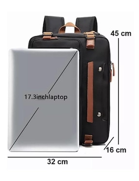 Mochila con portalaptop impermeable unisex